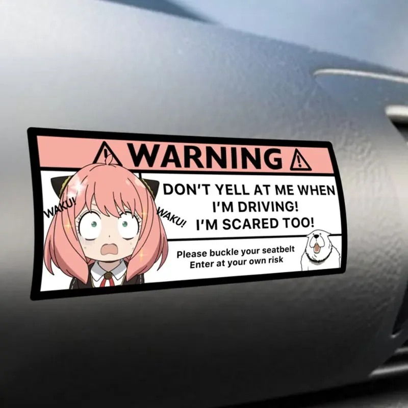 Fashion Anime Anya Decals, Lovely Pink Girl Stickers, Universal Car Interior Ornament Behind Mirror
Fashion Anime Anya Decals, Lovely Pink Girl Stickers, Universal Car Interior Ornament Behind Mirror
