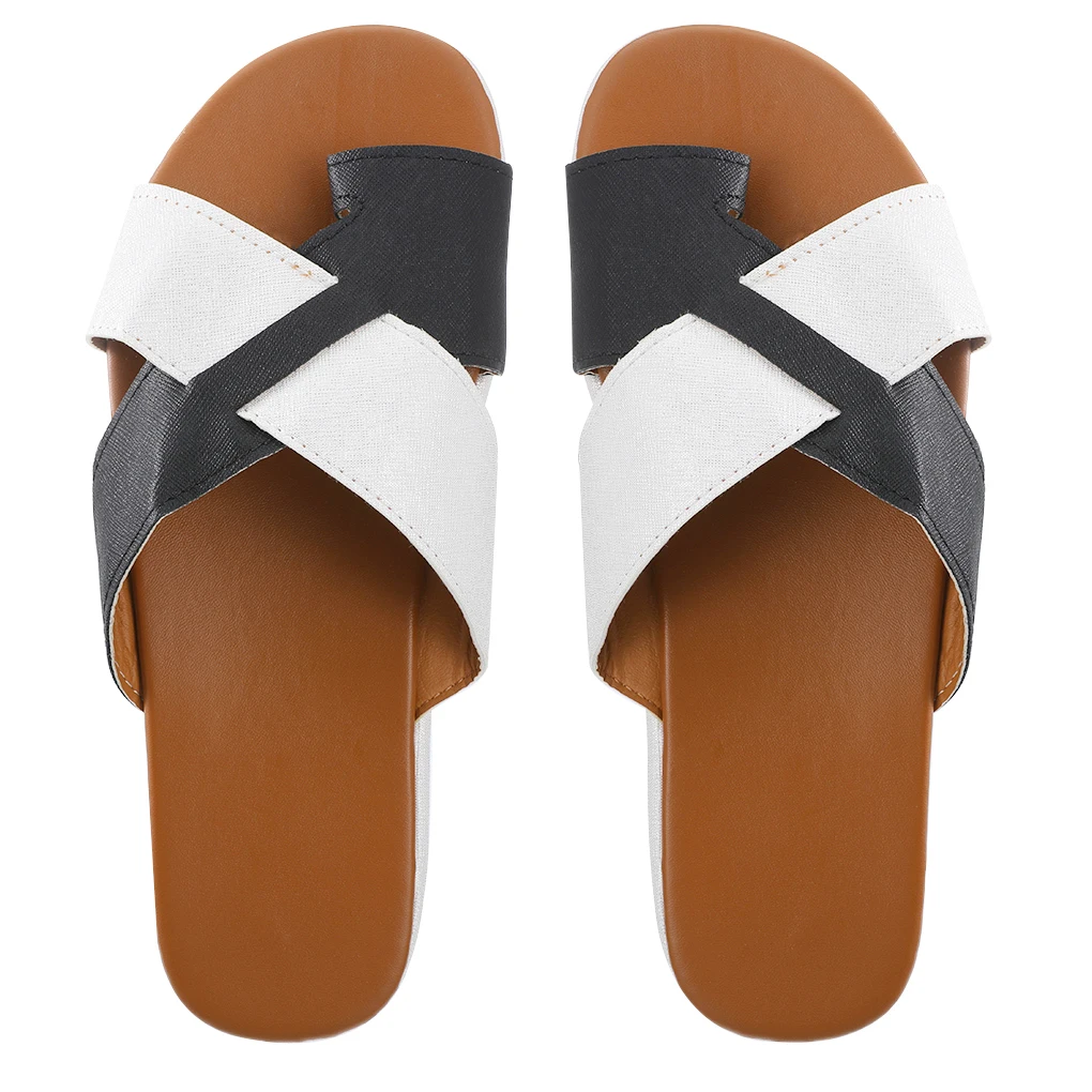 PU Leather Woman Sandals Casual Summer Toe Flip Flop Non-Slip Flats with Arch Support Vacation Shoes Foot Wear, 42
PU Leather Woman Sandals Casual Summer Toe Flip Flop Non-Slip Flats with Arch Support Vacation Shoes Foot Wear, 42