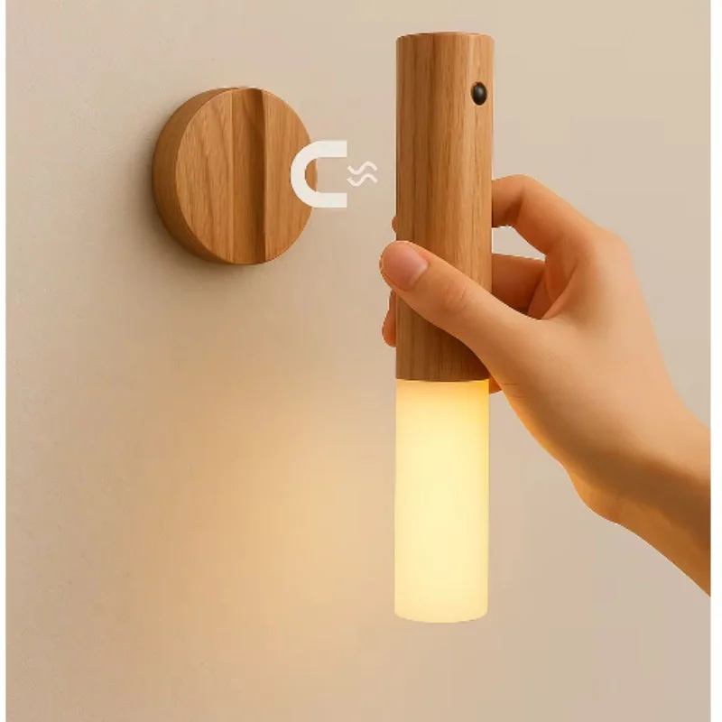 Wood Grain Motion Sensor Night Light LED Rechargeable Cabinet Wall Lamp Magnet Mount Hallway Stair Toilet Light for Home Bedroom
Wood Grain Motion Sensor Night Light LED Rechargeable Cabinet Wall Lamp Magnet Mount Hallway Stair Toilet Light for Home Bedroom