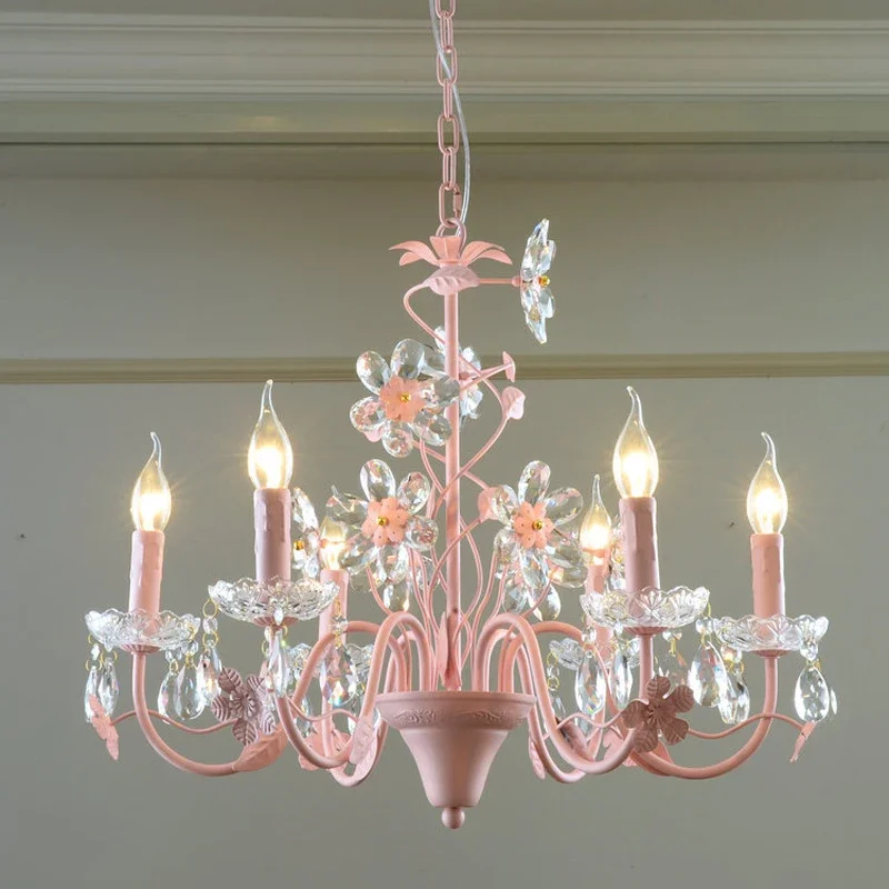 New arrival Children Room deco Pink crystal Chandeliers LED kitchen dining Room Lighting lustre cristal Hanging Lamparas
New arrival Children Room deco Pink crystal Chandeliers LED kitchen dining Room Lighting lustre cristal Hanging Lamparas