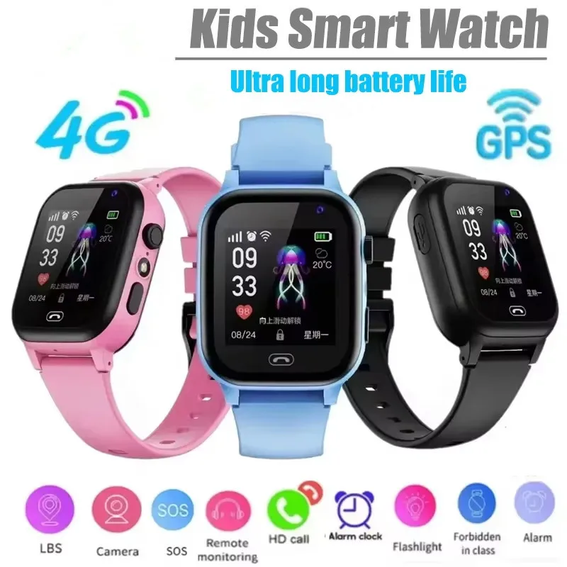 Kids 4G Smart Watch SOS GPS Location Video Call Sim Card SmartWatch Camera with Light Touch-screen Waterproof Watch For Children
Kids 4G Smart Watch SOS GPS Location Video Call Sim Card SmartWatch Camera with Light Touch-screen Waterproof Watch For Children