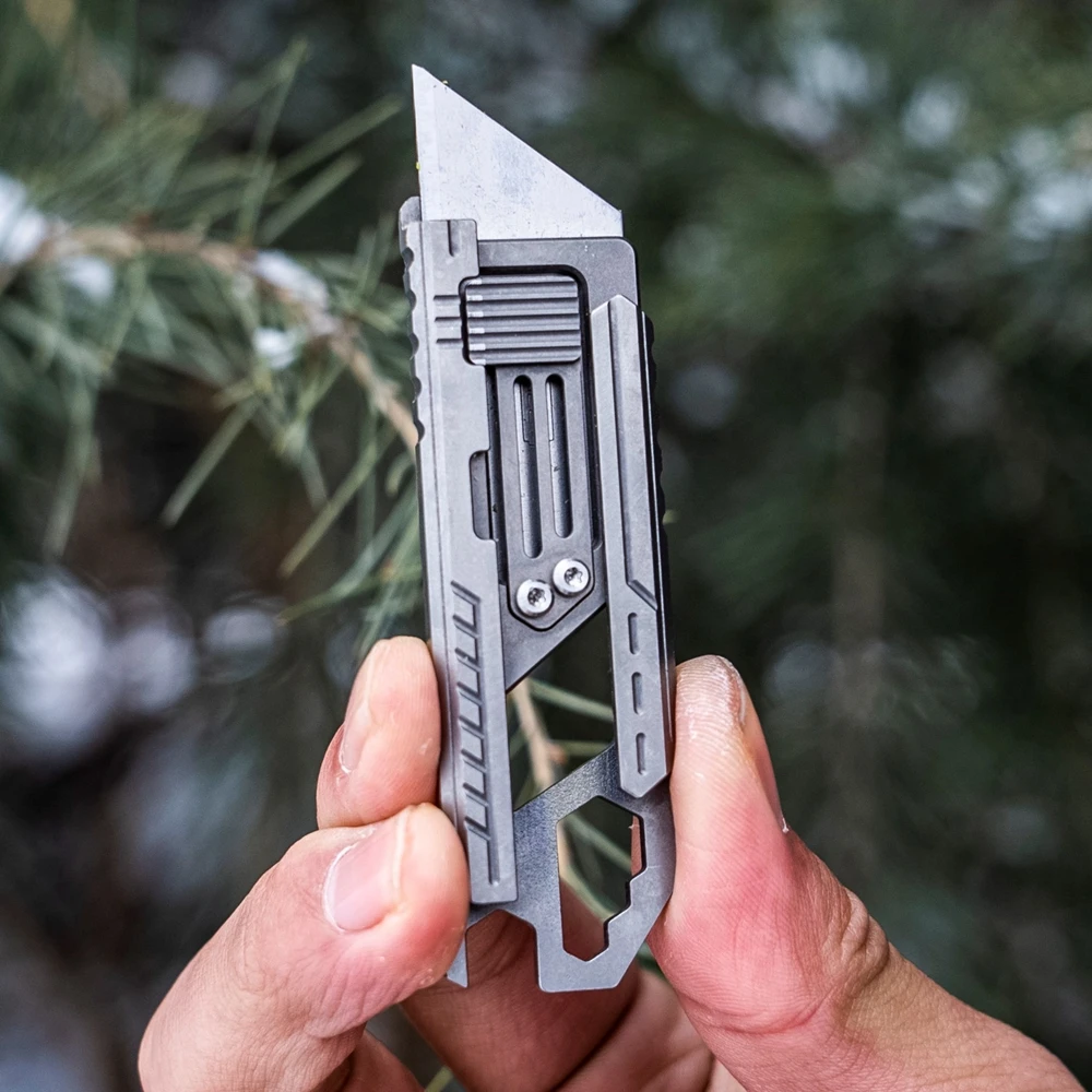 EDC Titanium Alloy Pocket Paper Cutter Knife Unpacking Camping Pocket Outdoor Tools Mini Utlity Knife Straight Knife
EDC Titanium Alloy Pocket Paper Cutter Knife Unpacking Camping Pocket Outdoor Tools Mini Utlity Knife Straight Knife