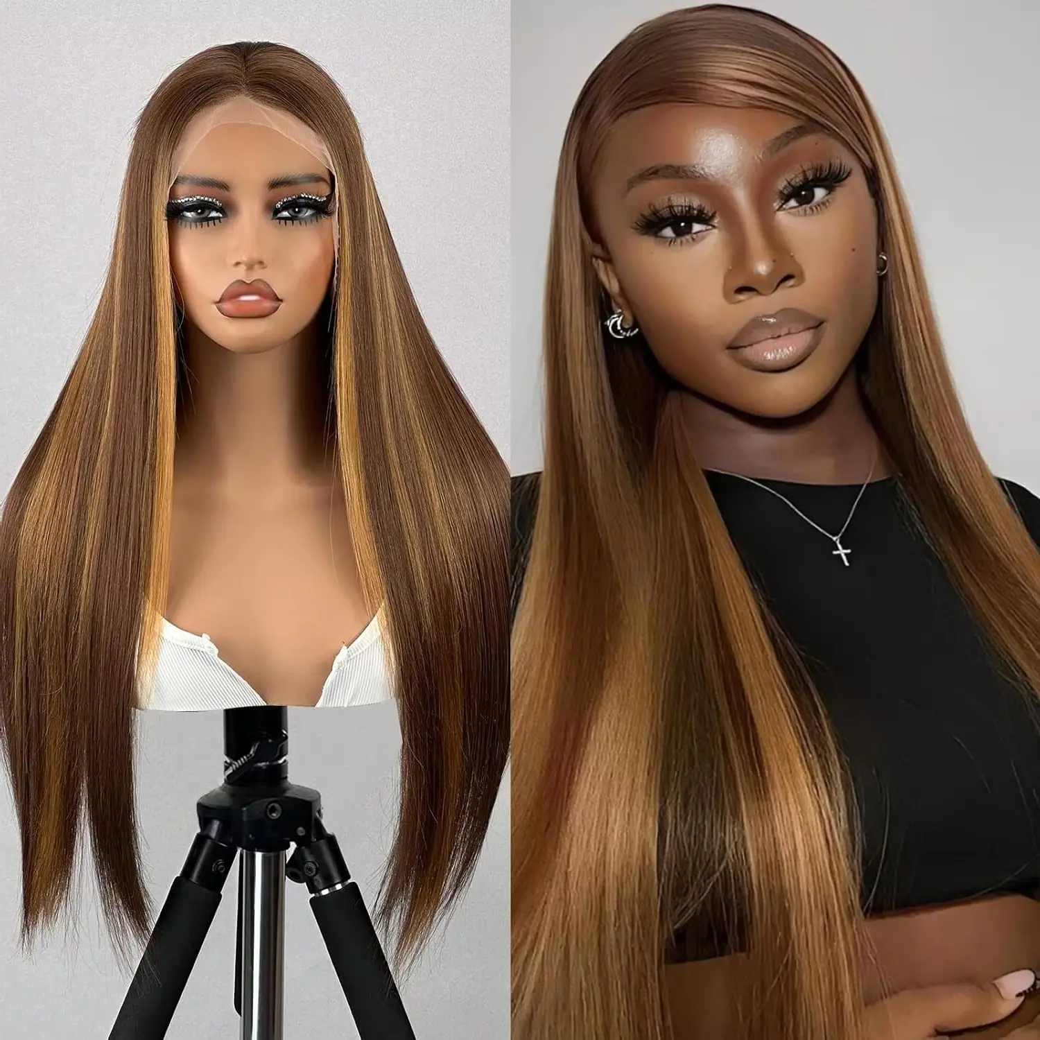Piano Color Highlight P4/27 200% High Density 40 Inches Long-length 13x6 13x4 HD Transparent Lace Frontal Wig Bone Straight Human Hair Wigs Pre Plucked For Women Brazilian Hair
Piano Color Highlight P4/27 200% High Density 40 Inches Long-length 13x6 13x4 HD Transparent Lace Frontal Wig Bone Straight Human Hair Wigs Pre Plucked For Women Brazilian Hair