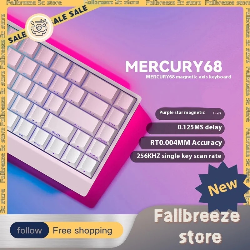 IROK Carotmas Mercury68 Клавиатура с магнитным переключателем Проводная механическая клавиатура 8000 Гц RT0.004 мм Игровая клавиатура с низкой задержкой Подарок геймеру
IROK Carotmas Mercury68 Клавиатура с магнитным переключателем Проводная механическая клавиатура 8000 Гц RT0.004 мм Игровая клавиатура с низкой задержкой Подарок геймеру