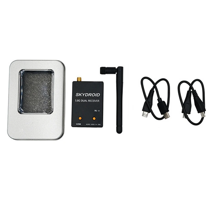 Skydroid UVC Mini FPV Receiver OTG 5.8G 150CH Channel Video Transmission Downlink Audio For Android Phone
Skydroid UVC Mini FPV Receiver OTG 5.8G 150CH Channel Video Transmission Downlink Audio For Android Phone