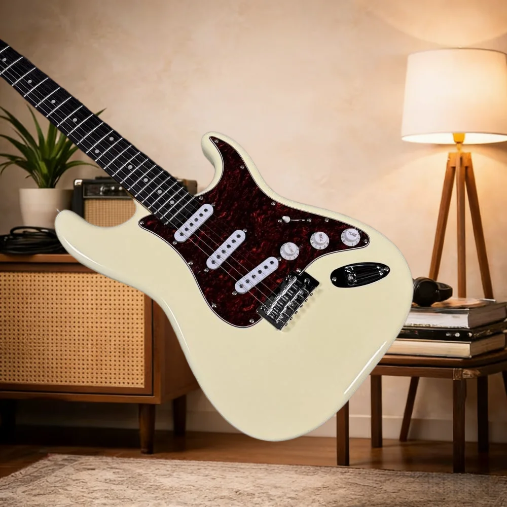 White Yellow STS Electric Guitar 6 Strings SSS Pickups White Pickguard Active Pickup Free Shipping
White Yellow STS Electric Guitar 6 Strings SSS Pickups White Pickguard Active Pickup Free Shipping