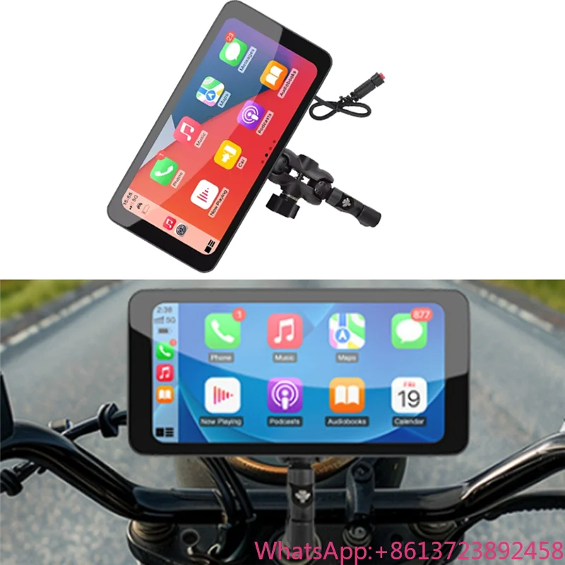 Motorcycle Smart Bluetooth Display 6.5 Inch Wireless Carplay Android Auto IP67 Waterproof Screen Removable Bracket
Motorcycle Smart Bluetooth Display 6.5 Inch Wireless Carplay Android Auto IP67 Waterproof Screen Removable Bracket