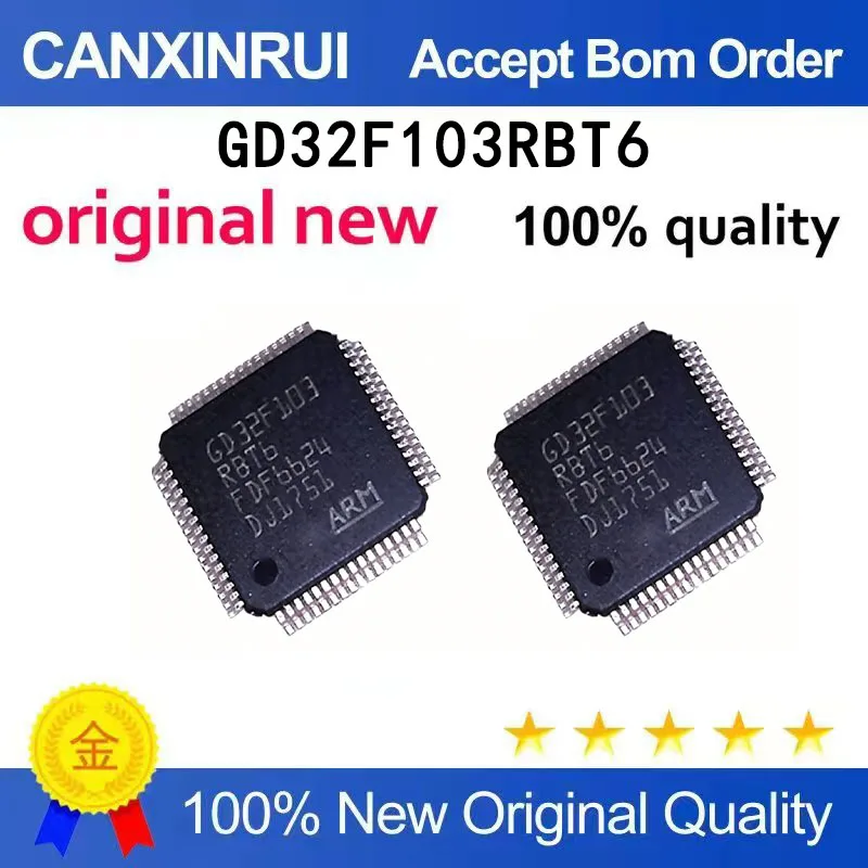 (5-100 pieces)Brand new stock GD32F103RBT6 GD32F103 QFP
(5-100 pieces)Brand new stock GD32F103RBT6 GD32F103 QFP