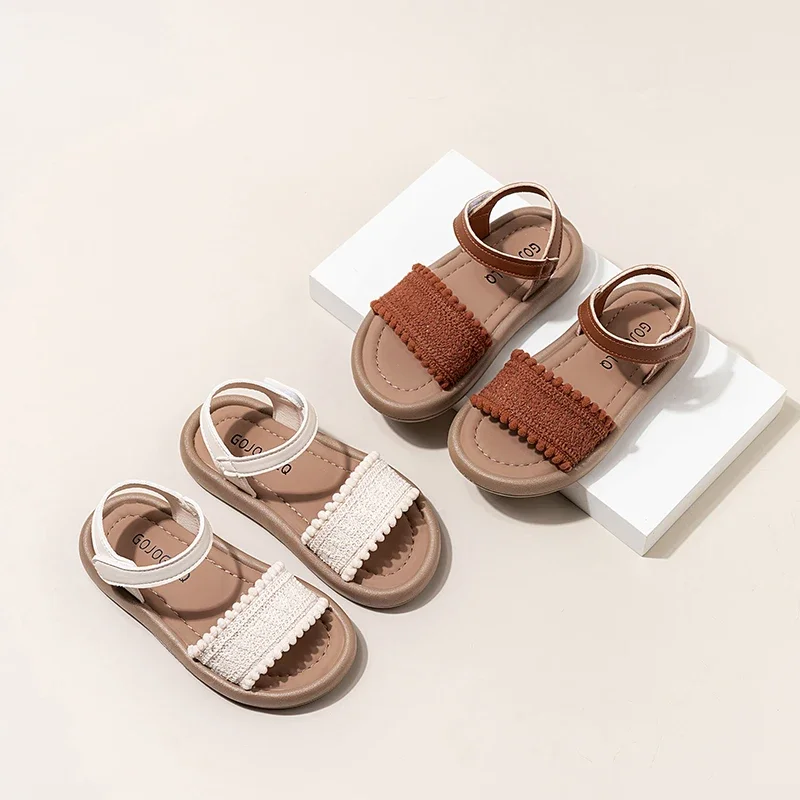 Girls Princess Shoes Weave Retro Soft Sole Kids Sandals Open Toes Soild Color 2025 Summer New Children Beach Shoes Ethnic Style
Girls Princess Shoes Weave Retro Soft Sole Kids Sandals Open Toes Soild Color 2025 Summer New Children Beach Shoes Ethnic Style