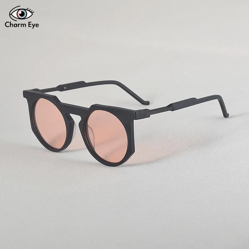 Fashion Retro Women Trendy Sunglasses High-quality Round Colorful Acetate Men 150 Large Face Outdoor Sports Driving SUN GLASSES
Fashion Retro Women Trendy Sunglasses High-quality Round Colorful Acetate Men 150 Large Face Outdoor Sports Driving SUN GLASSES