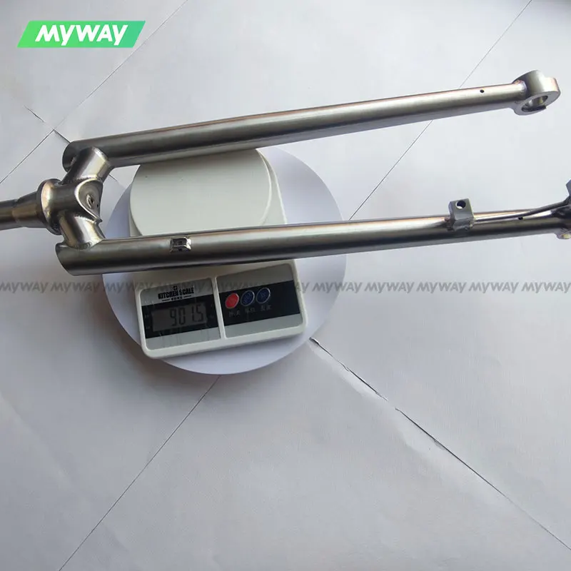 MYWAY Titanium MTB Front Fork Hard Tail Suitable for 26/27.5/29er Mountain Bike Straight Leg Tube V Brake PM/IS Disc Brake
MYWAY Titanium MTB Front Fork Hard Tail Suitable for 26/27.5/29er Mountain Bike Straight Leg Tube V Brake PM/IS Disc Brake