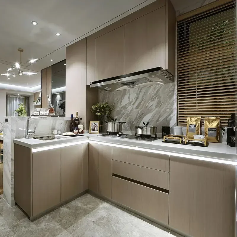 Wooden Style Cabinet Set Modern With Island Furniture Kitchen Cupboard
Wooden Style Cabinet Set Modern With Island Furniture Kitchen Cupboard