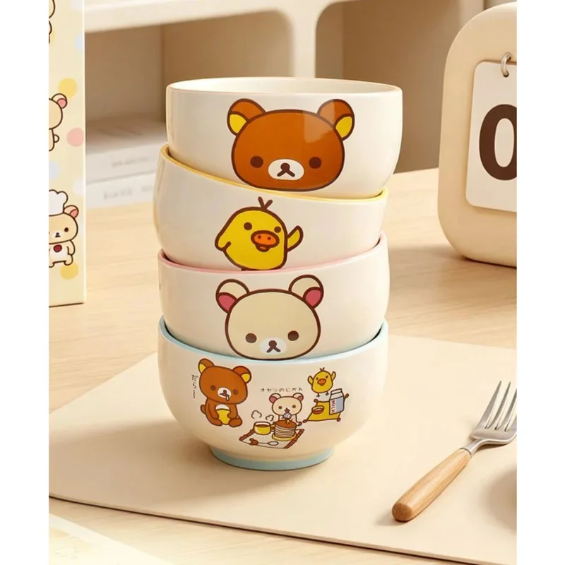 Cute Rilakkuma 4 Piece Ceramic Bowl Set Underglaze Tableware Rice Soup Bowls Home Dinnerware Gift Box Set For Kitchen Daily Use
Cute Rilakkuma 4 Piece Ceramic Bowl Set Underglaze Tableware Rice Soup Bowls Home Dinnerware Gift Box Set For Kitchen Daily Use