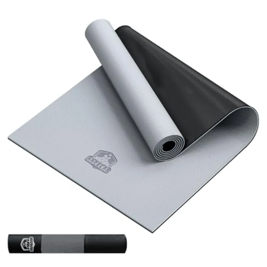 Large Yoga Mat - 72"x36" Extra Wide Exercise Mat - 1/4" Thick Dual Color PVC Anti-Slip Surface and High Cushioning - Ideal for
Large Yoga Mat - 72"x36" Extra Wide Exercise Mat - 1/4" Thick Dual Color PVC Anti-Slip Surface and High Cushioning - Ideal for