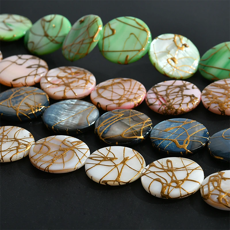 Japan and Korea round straight hole shell gold silk fantasy color black and white diy accessories earrings accessories material
Japan and Korea round straight hole shell gold silk fantasy color black and white diy accessories earrings accessories material
