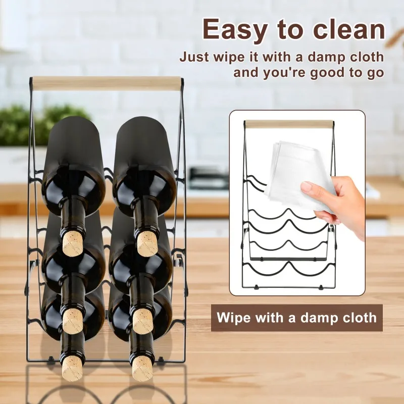 3-х ярусная полка для вина, креативная комбинированная подставка для вина из железного дерева, экономия места, легко чистящаяся металлическая полка, простая стойка для украшения дома
3-х ярусная полка для вина, креативная комбинированная подставка для вина из железного дерева, экономия места, легко чистящаяся металлическая полка, простая стойка для украшения дома