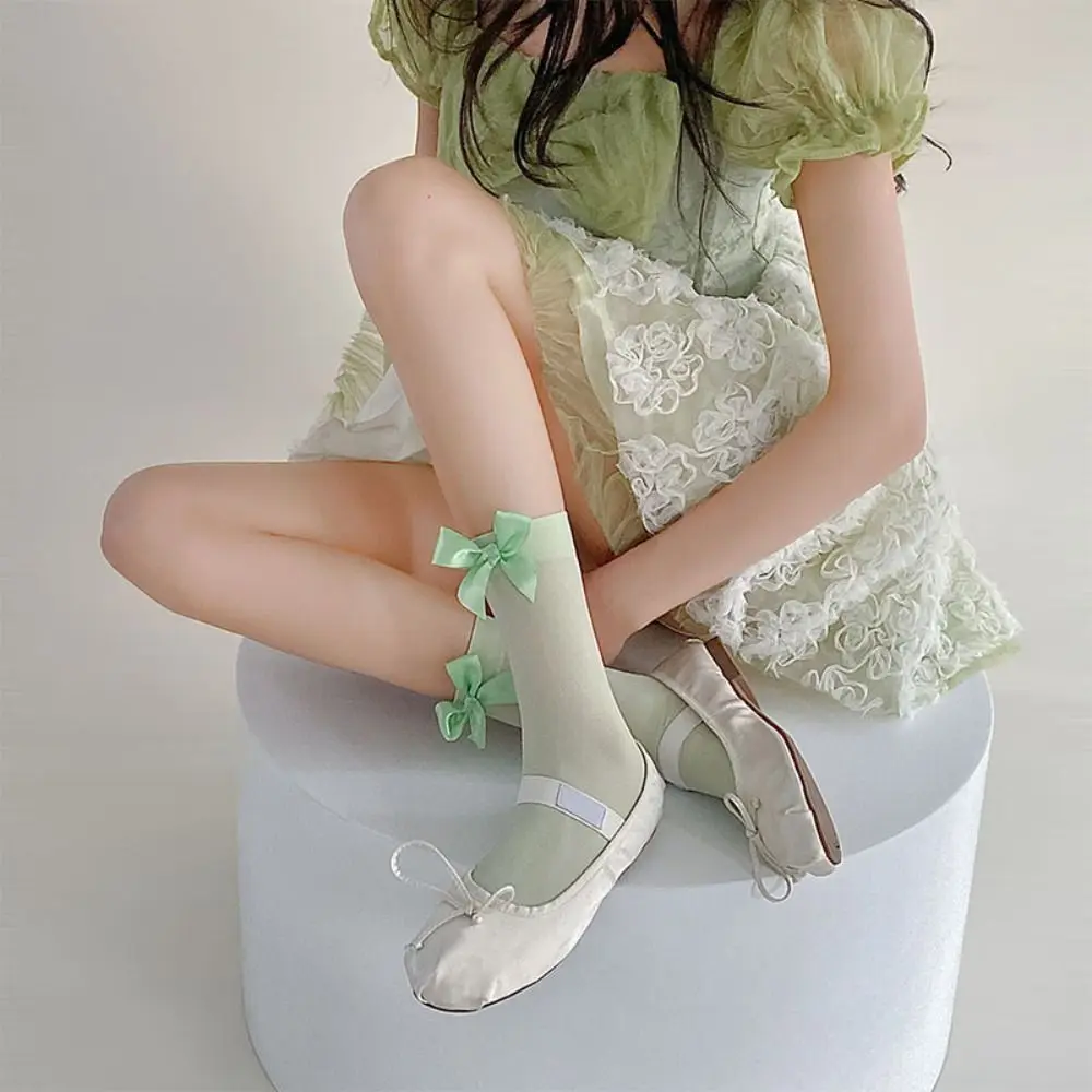4Pairs Fashion Comfortable Bowknot Lolita Socks Sweet Y2k Mid-Tube Socks Candy Color Hosiery Summer Thin Stockings Women
4Pairs Fashion Comfortable Bowknot Lolita Socks Sweet Y2k Mid-Tube Socks Candy Color Hosiery Summer Thin Stockings Women