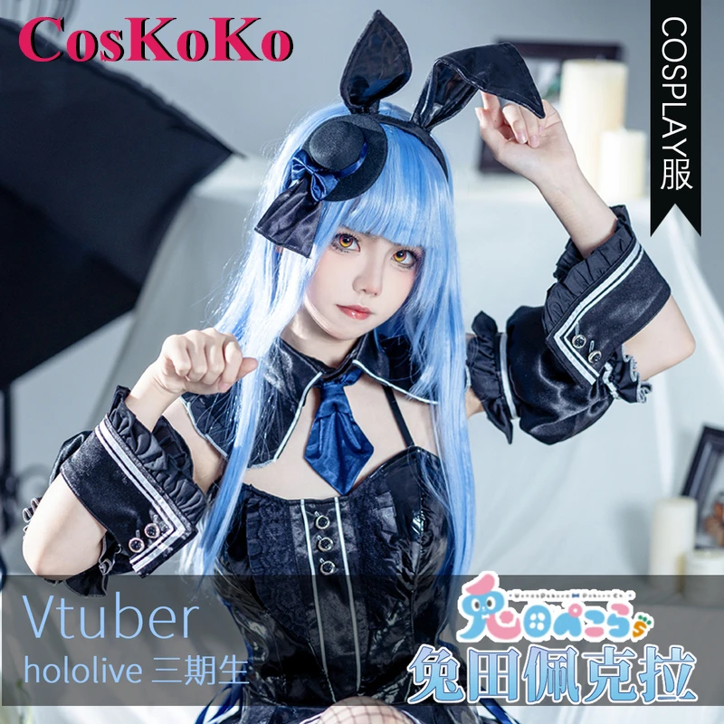 CosKoKo Usada Pekora Cosplay Costume Anime VTuber Hololive Black Rabbit Sexy Bunny Girl Dress Halloween Party Role Play Clothing
CosKoKo Usada Pekora Cosplay Costume Anime VTuber Hololive Black Rabbit Sexy Bunny Girl Dress Halloween Party Role Play Clothing