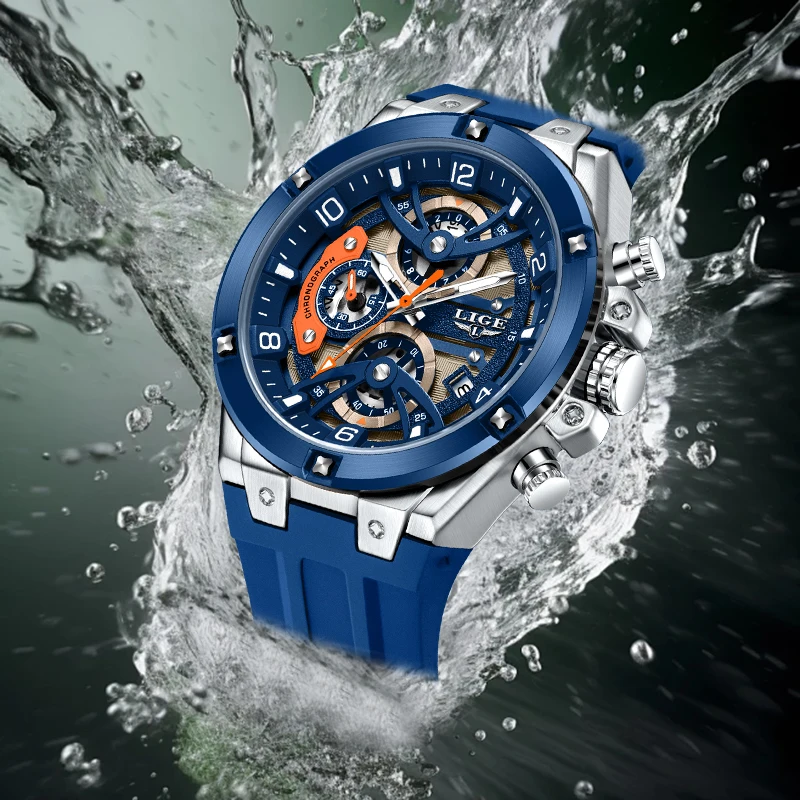 LIGE Casual Sport Quartz Man Watch Fashion Outdoor Luxury Silicone Strap Waterproof Calendar Watches for Men Random Gift Box New
LIGE Casual Sport Quartz Man Watch Fashion Outdoor Luxury Silicone Strap Waterproof Calendar Watches for Men Random Gift Box New