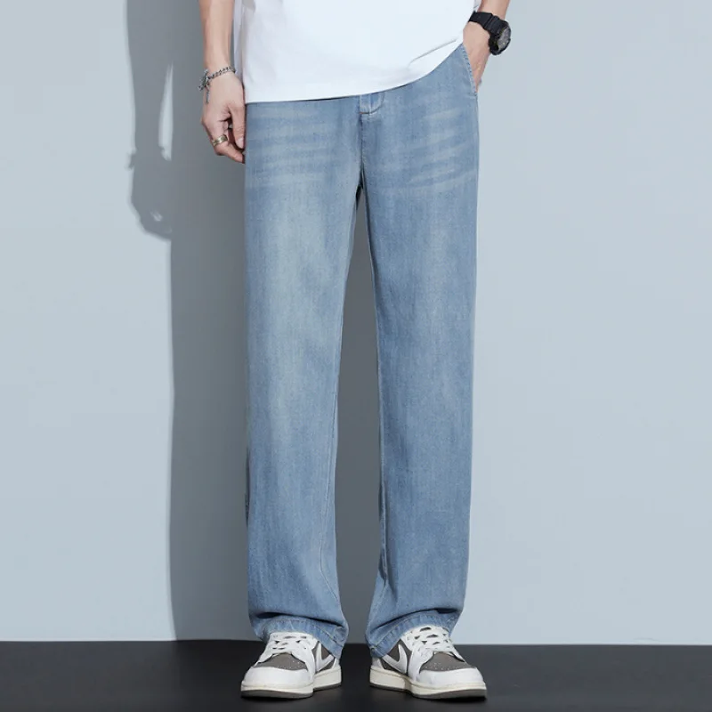 GIOIOMen's Casual Jeans,Summer High-Quality Lyocell Cool Thin Loose Straight Men's Pants,Fashionable Long Pants
GIOIOMen's Casual Jeans,Summer High-Quality Lyocell Cool Thin Loose Straight Men's Pants,Fashionable Long Pants