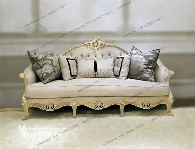 Neoclassical three-person sofa American single double combination pastoral sofa
Neoclassical three-person sofa American single double combination pastoral sofa