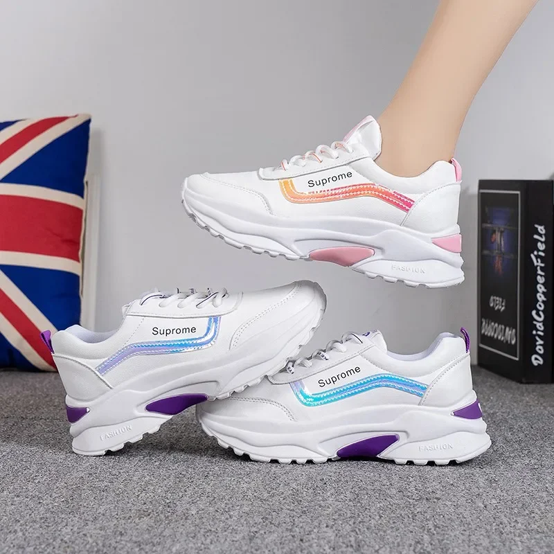 Fashion Chunky Sneakers Woman Winter PU Lace Up High Heels Square Toe Shoes for Women Platform Vulcanize Shoes Plus Size Zapatos
Fashion Chunky Sneakers Woman Winter PU Lace Up High Heels Square Toe Shoes for Women Platform Vulcanize Shoes Plus Size Zapatos