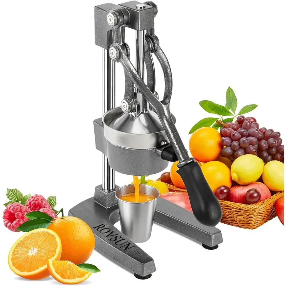 Manual Citrus Juicer for Fresh Orange, Lemon, and Pomegranate Juice (Grey)
Manual Citrus Juicer for Fresh Orange, Lemon, and Pomegranate Juice (Grey)