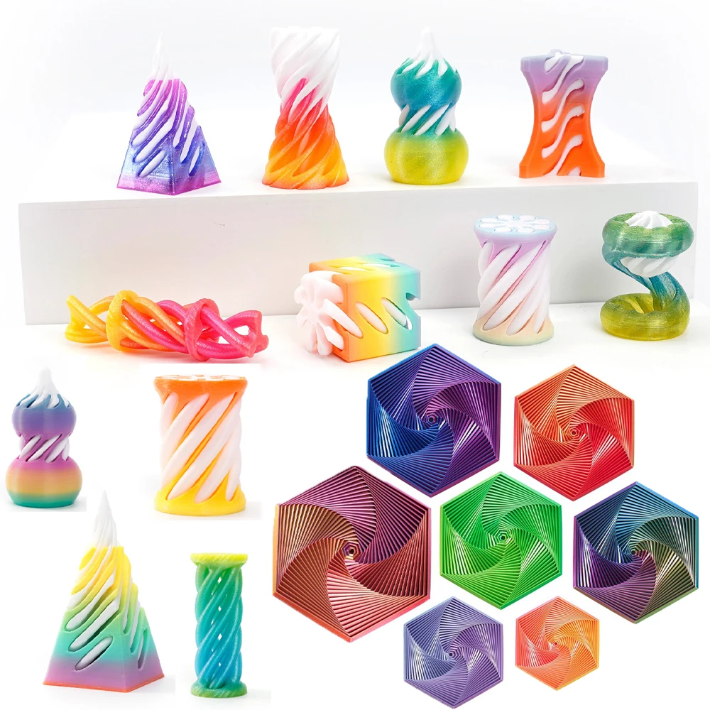 3D Printed Fractal Hexagonal Stress-Relieving Magic Tool Spinning Set Sensory Toy Creative Gift Spiral Cone Pyramid Gourd F006
3D Printed Fractal Hexagonal Stress-Relieving Magic Tool Spinning Set Sensory Toy Creative Gift Spiral Cone Pyramid Gourd F006