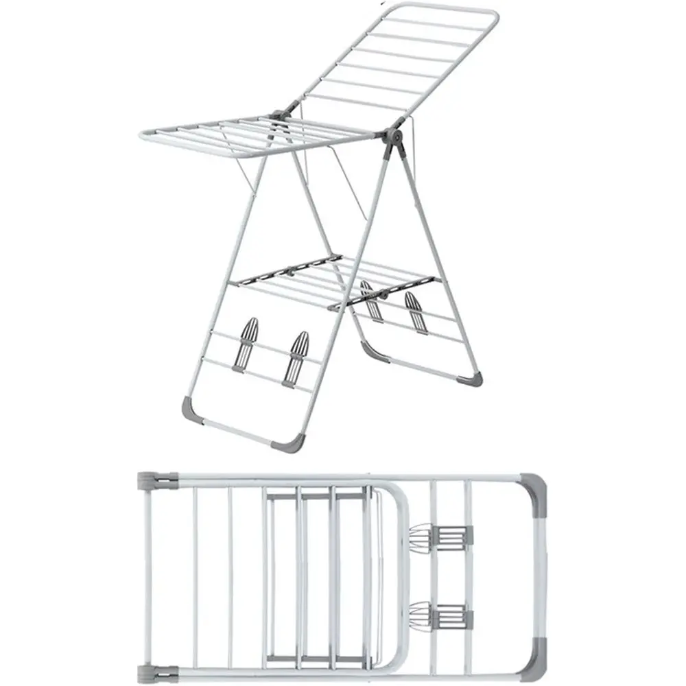 Регулируемая складная сушилка для одежды с крыльями для внутреннего и наружного использования с удобным хранением
Регулируемая складная сушилка для одежды с крыльями для внутреннего и наружного использования с удобным хранением