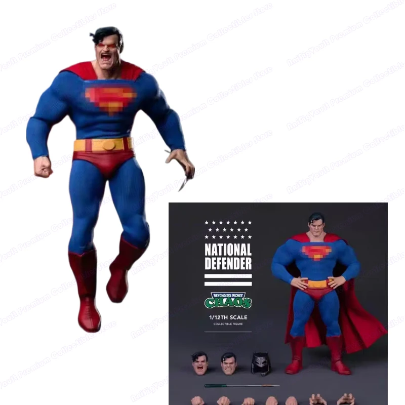 CHAOS No.001 National Protector National Defender Superman 1/12 Action Figure Toy Collection Gift in Stock
CHAOS No.001 National Protector National Defender Superman 1/12 Action Figure Toy Collection Gift in Stock