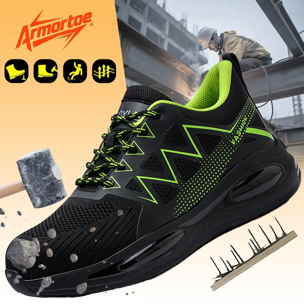ArmorToe Trendy Lightweight Work Safety Shoes Anti-Smash Puncture Breathable Slip Resistant Comfortable Versatile #Armor3055
ArmorToe Trendy Lightweight Work Safety Shoes Anti-Smash Puncture Breathable Slip Resistant Comfortable Versatile #Armor3055