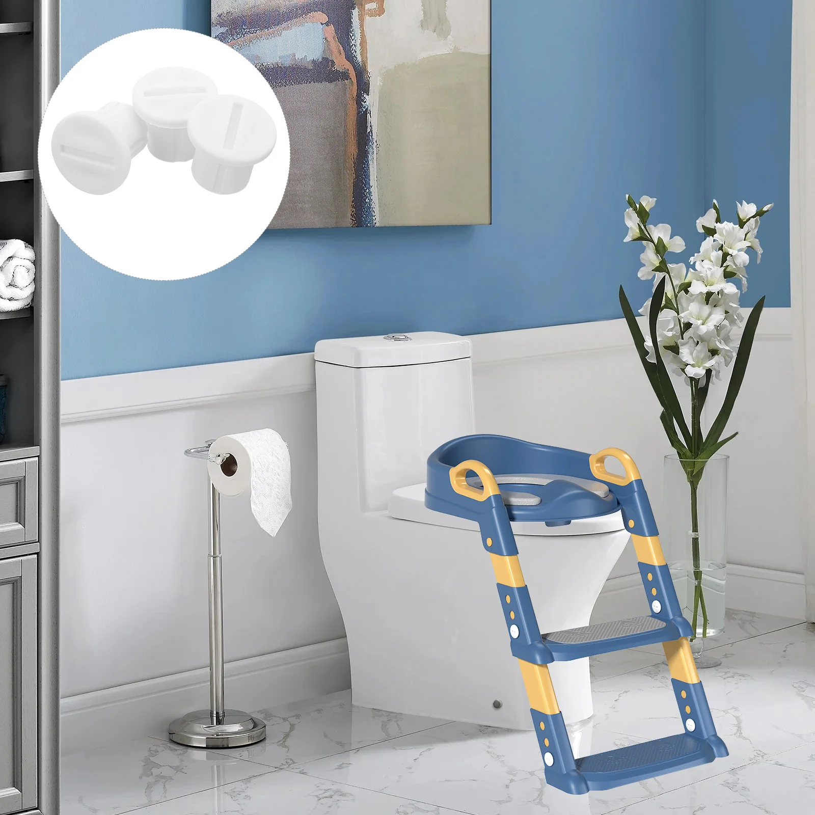 3pcs Toilet Ladder Accessories for Toddlers White Potty Screws Kids Training Bathroom Fittings Sturdy Materials Practical Choice
3pcs Toilet Ladder Accessories for Toddlers White Potty Screws Kids Training Bathroom Fittings Sturdy Materials Practical Choice