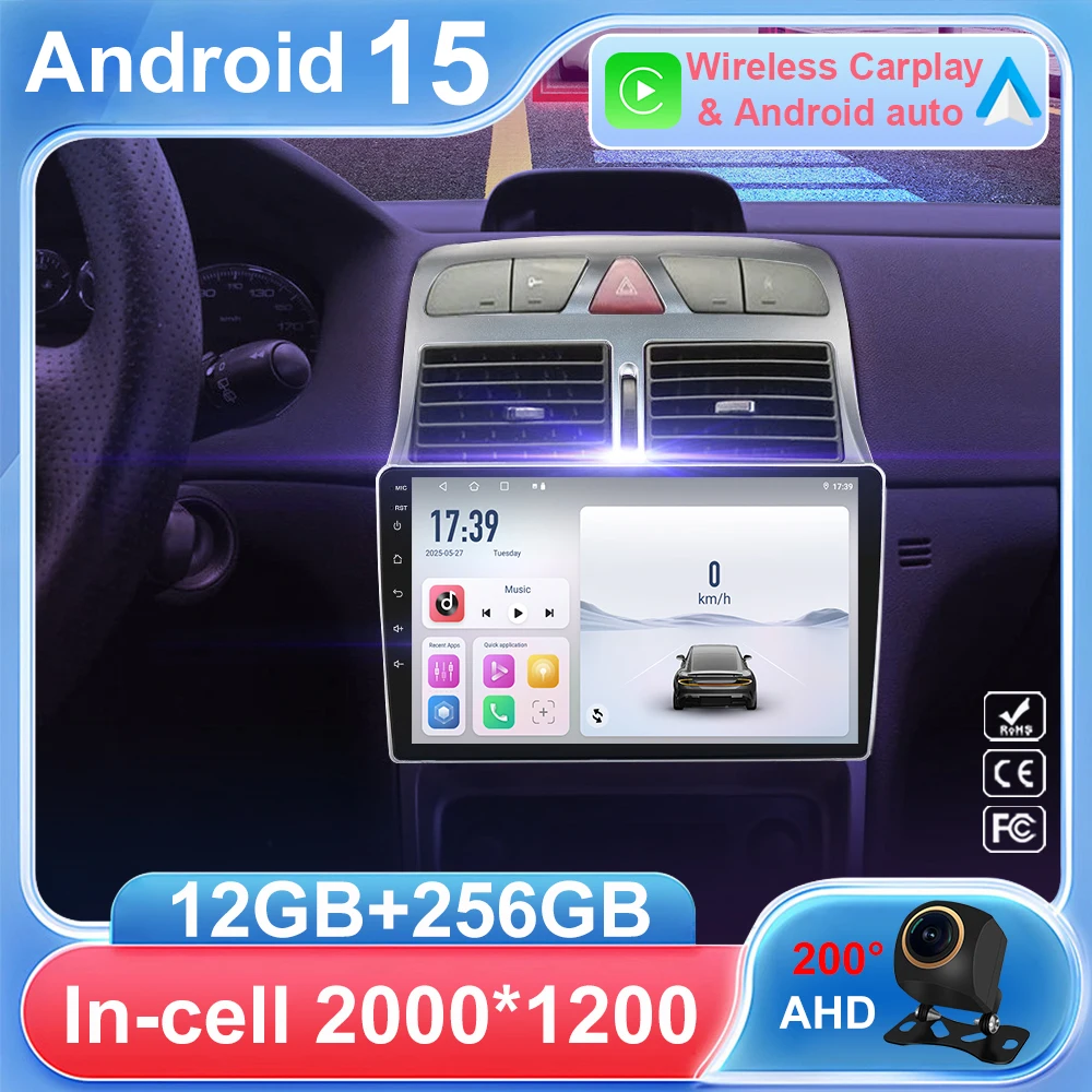 Car Radio For Peugeot 307 SW 307CC 307SW 2002 - 2013 Multimedia GPS 4G Track Wireless Video Player Carplay Auto DVD Android 15
Car Radio For Peugeot 307 SW 307CC 307SW 2002 - 2013 Multimedia GPS 4G Track Wireless Video Player Carplay Auto DVD Android 15