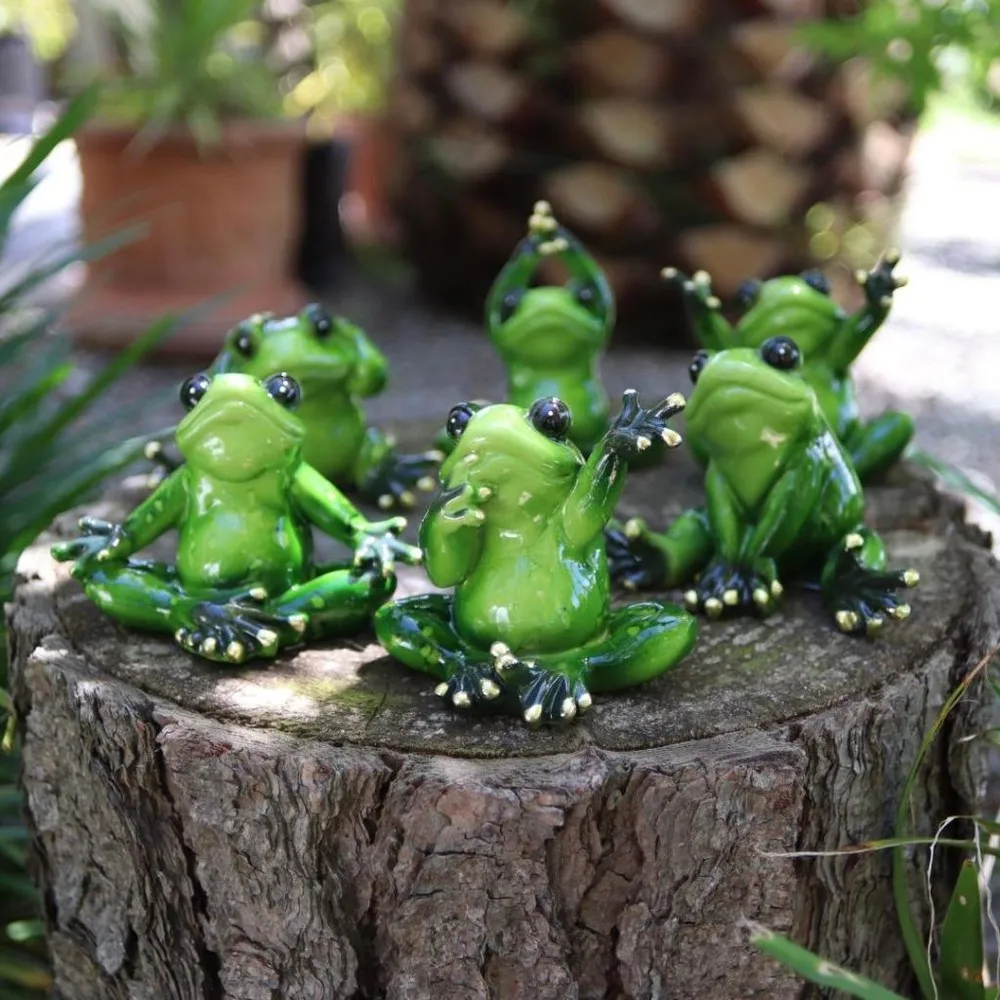 Yoga Frogs Decorative Frog Figurines Fairy Garden Home Decor Ornament 3/ 6pc Set Animal sculpture,
Yoga Frogs Decorative Frog Figurines Fairy Garden Home Decor Ornament 3/ 6pc Set Animal sculpture,
