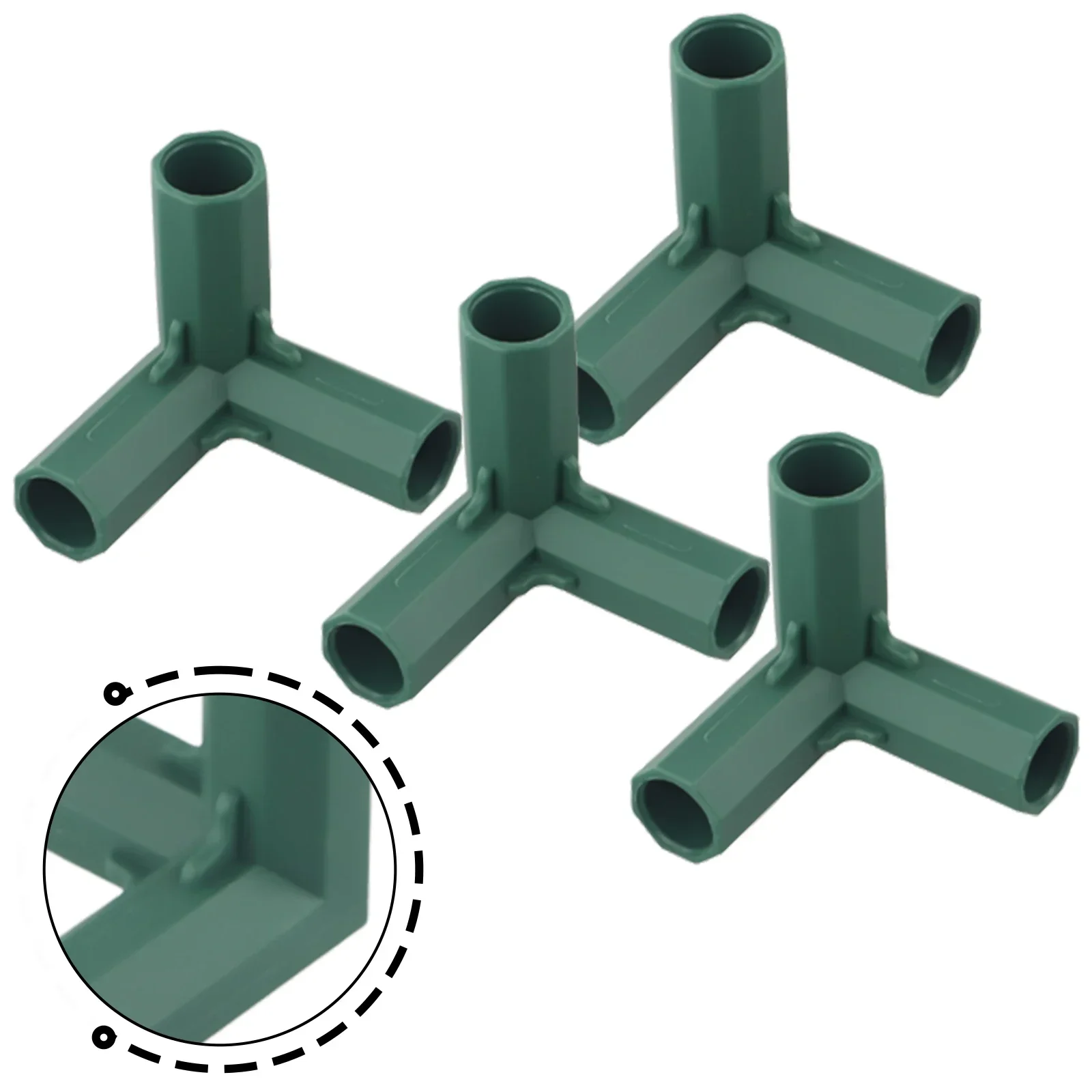 Sturdy Greenhouse Pole Joints, 4pcs Secure Connector For Greenhouses, Shelves, Staging And More, Inner Diameter 16 17mm
Sturdy Greenhouse Pole Joints, 4pcs Secure Connector For Greenhouses, Shelves, Staging And More, Inner Diameter 16 17mm