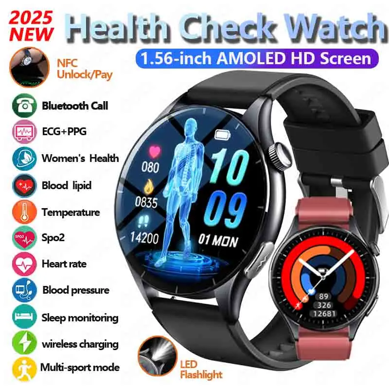 2025 New Health Smart Watch Men ECG+PPG Blood Oxygen Blood Pressure micro physical examination Bluetooth Call Health Smart Watch
2025 New Health Smart Watch Men ECG+PPG Blood Oxygen Blood Pressure micro physical examination Bluetooth Call Health Smart Watch