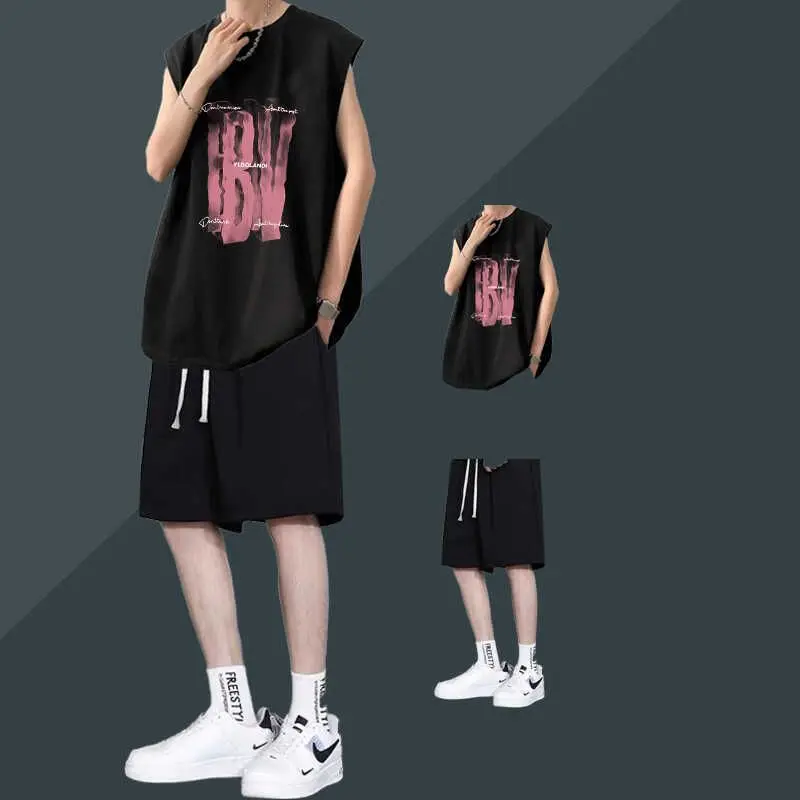 Men's 2 Piece Summer Outfit Set Casual Sleeveless Tank Top Shorts Breathable Loose Streetwear for Teens Boys
Men's 2 Piece Summer Outfit Set Casual Sleeveless Tank Top Shorts Breathable Loose Streetwear for Teens Boys