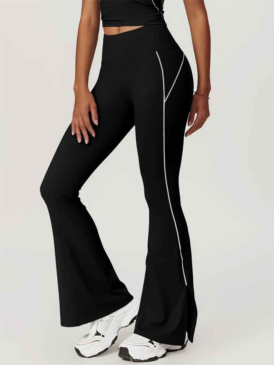 Flared Leggings Women Black Contrast Tight Naked High Waist Hip Lifting Yoga Pants Fitness Running Control Tummy Wide Leg Pants
Flared Leggings Women Black Contrast Tight Naked High Waist Hip Lifting Yoga Pants Fitness Running Control Tummy Wide Leg Pants
