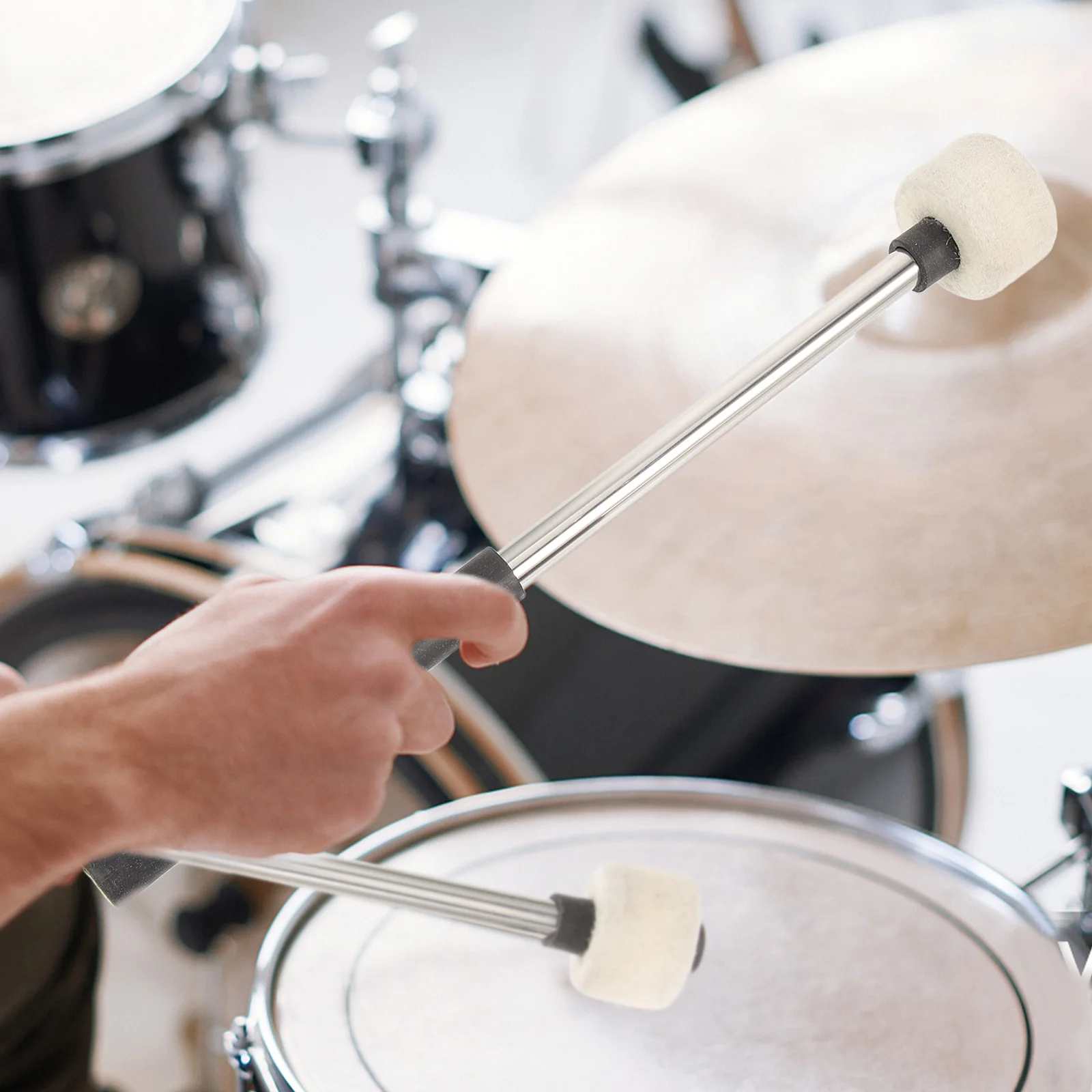 2Pcs Premium Felt Drum Mallets Stainless Steel Handle Safe for Drums Percussion Tool Drum Sticks Mallets Percussion
2Pcs Premium Felt Drum Mallets Stainless Steel Handle Safe for Drums Percussion Tool Drum Sticks Mallets Percussion