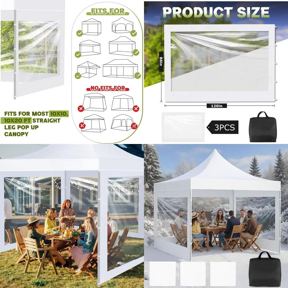 Водонепроницаемые боковые стенки с навесом 10x10 дюймов и черной сумкой, без молнии, только солнечные стены
Водонепроницаемые боковые стенки с навесом 10x10 дюймов и черной сумкой, без молнии, только солнечные стены