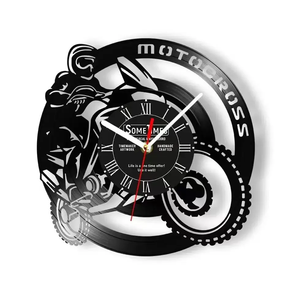 Off Road Motorcycle Vinyl Record Clock Home Decoration Personalized Off-road Motorcycle Rider Name Retro Watch Rider Gift
Off Road Motorcycle Vinyl Record Clock Home Decoration Personalized Off-road Motorcycle Rider Name Retro Watch Rider Gift