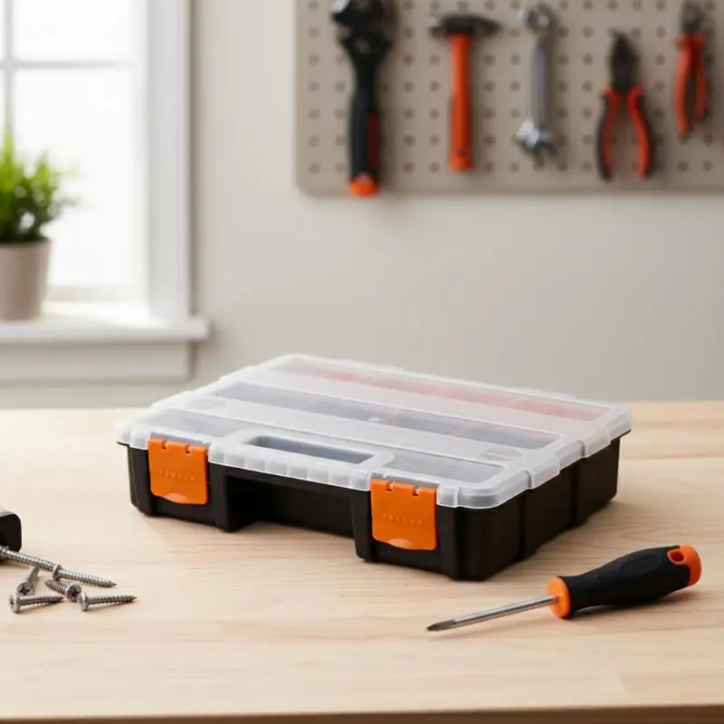 Metal Parts Hardware Tool Screwdriver Tool Box Multi-Grid Portable Plastic Parts Toolbox Combination Screw Storage Box
Metal Parts Hardware Tool Screwdriver Tool Box Multi-Grid Portable Plastic Parts Toolbox Combination Screw Storage Box