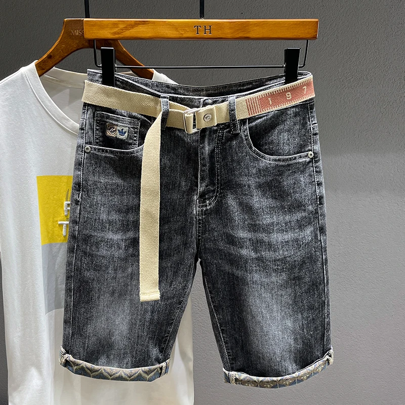 Men's Fashionable Breathable Jeans Shorts Summer Loose Straight Cut Five-Quarter Length Versatile Casual Wear Youth Trend
Men's Fashionable Breathable Jeans Shorts Summer Loose Straight Cut Five-Quarter Length Versatile Casual Wear Youth Trend