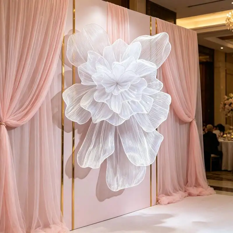 Wedding Props Giant Organza Flowers Wedding Hall Hanging Decor Yarn Flowers Brithday Party Backdrop Decir Stage Window Layout
Wedding Props Giant Organza Flowers Wedding Hall Hanging Decor Yarn Flowers Brithday Party Backdrop Decir Stage Window Layout