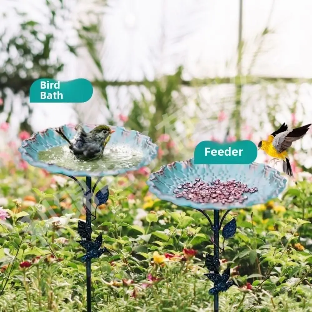 Garden Decoration Iron Bird Feeder Ground Plugin Durable Retro Bird Feeding Dish Multi Functional Bird Water Bowl Garden
Garden Decoration Iron Bird Feeder Ground Plugin Durable Retro Bird Feeding Dish Multi Functional Bird Water Bowl Garden