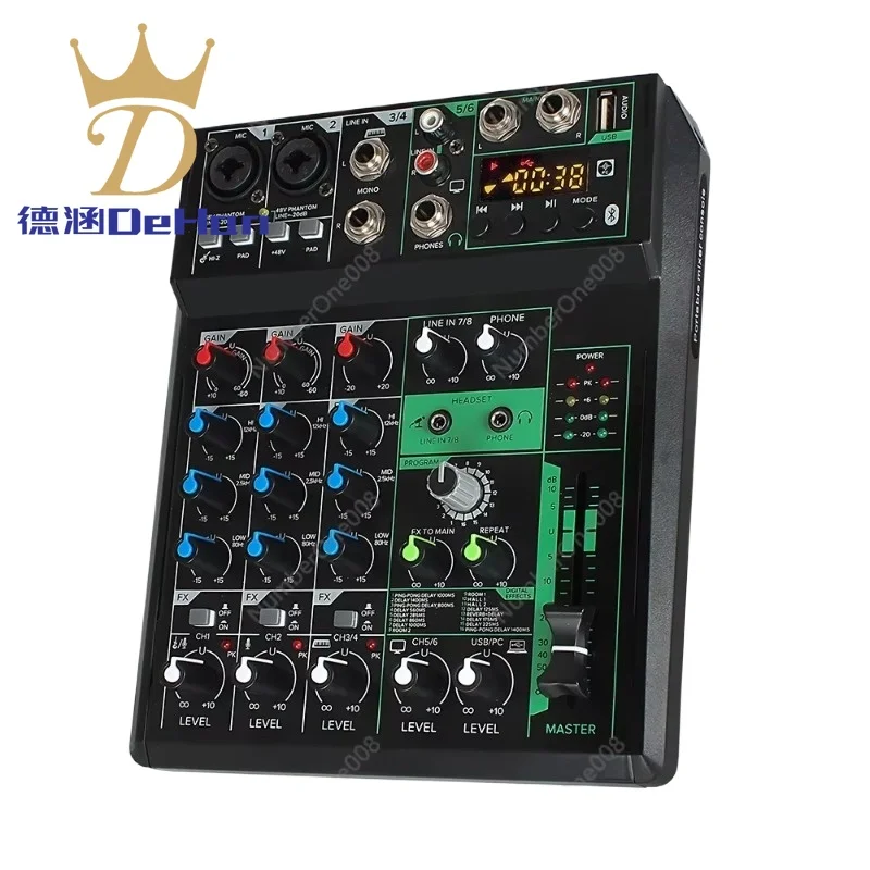 NS-8FX 4-канальный USB-аудиомикшер — фантомное питание 48 В, звуковая карта Bluetooth, многофункциональная микшерная консоль с воспроизведением
NS-8FX 4-канальный USB-аудиомикшер — фантомное питание 48 В, звуковая карта Bluetooth, многофункциональная микшерная консоль с воспроизведением