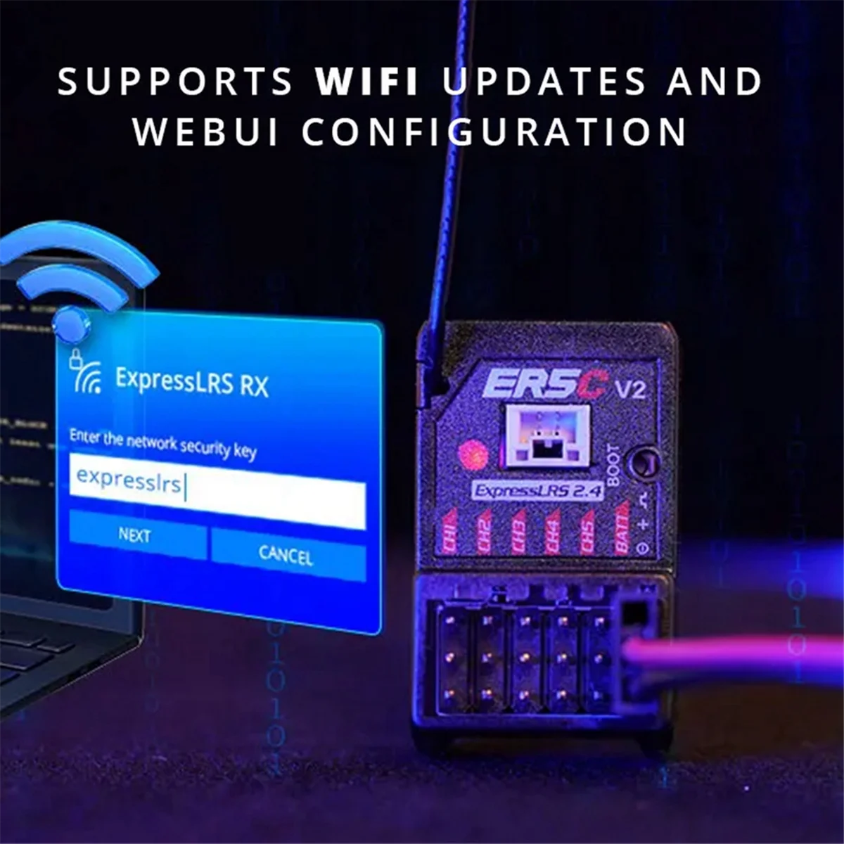 A72I For ER3Ci 3CH RX Receiver 2.4GHz ELRS PWM Receiver Built in Antenna for RC FPV Car Boat Truck
A72I For ER3Ci 3CH RX Receiver 2.4GHz ELRS PWM Receiver Built in Antenna for RC FPV Car Boat Truck
