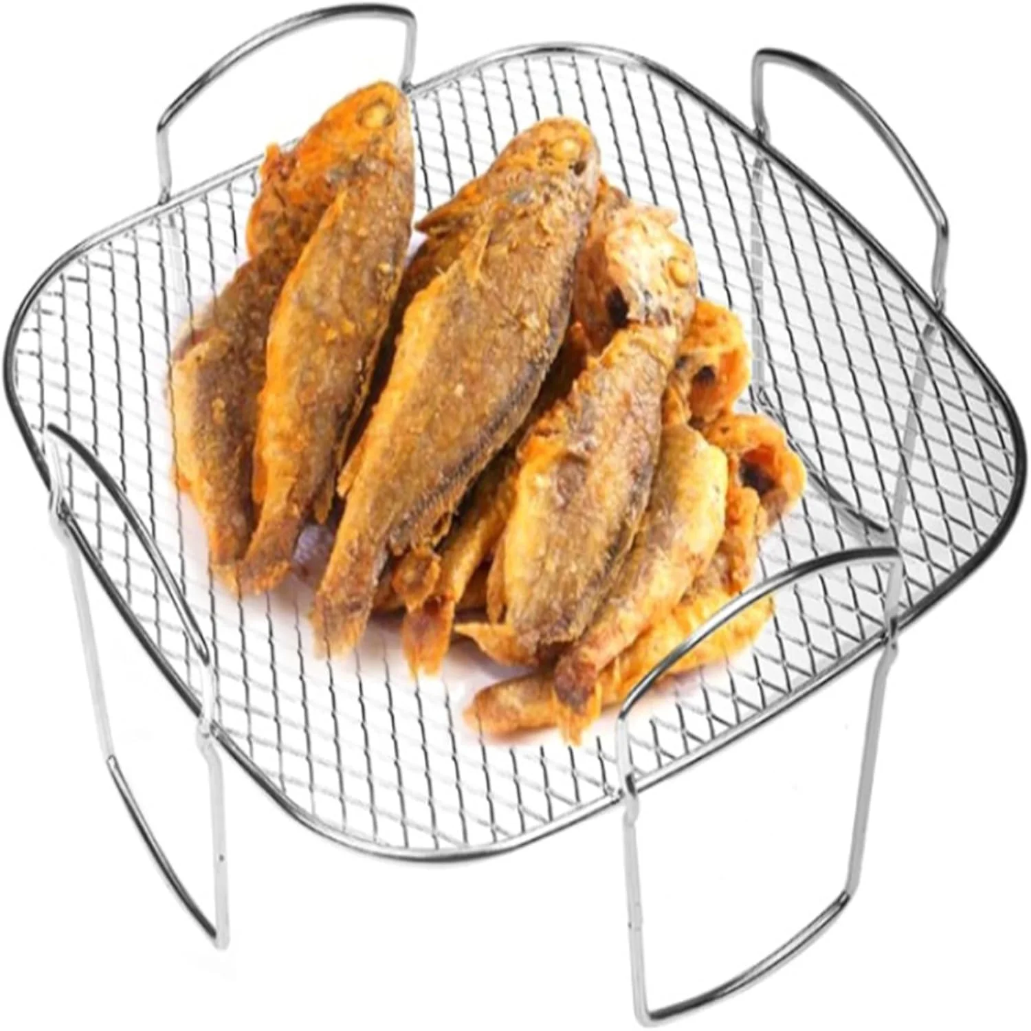 8 inch Square Air Fryer Rack, Stainless Steel air fryer stand, Bbq Grill Rack with 4 Legs, air fryer rack for oven Multi-purpose
8 inch Square Air Fryer Rack, Stainless Steel air fryer stand, Bbq Grill Rack with 4 Legs, air fryer rack for oven Multi-purpose
