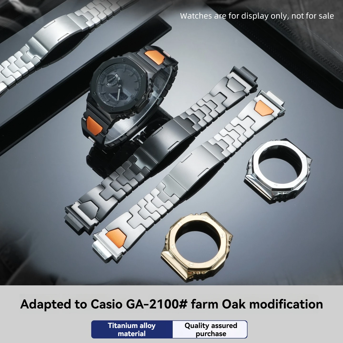 Ультралегкий комплект для полной модификации из титанового сплава для Casio G-Shock GA-2100 GBM-2100 GM-2100: полный металлический корпус и браслет
Ультралегкий комплект для полной модификации из титанового сплава для Casio G-Shock GA-2100 GBM-2100 GM-2100: полный металлический корпус и браслет