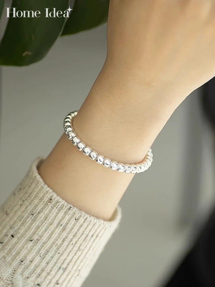 Classic Designer Women Beading Sterling Silver Bracelet Casual Fine Jewelry 999 Silver Vintage Ladies Adjustable Bracelet
Classic Designer Women Beading Sterling Silver Bracelet Casual Fine Jewelry 999 Silver Vintage Ladies Adjustable Bracelet